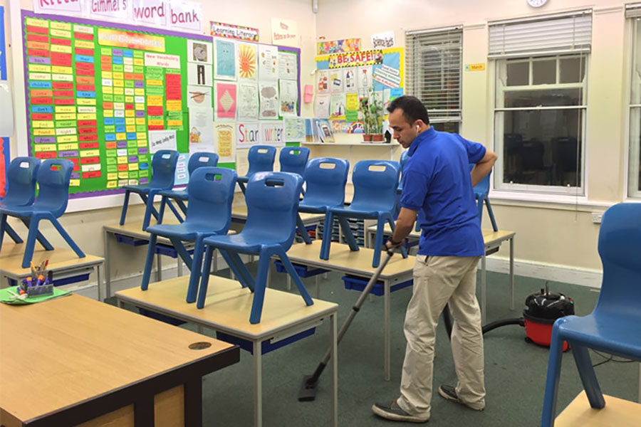 Limpieza de colegios en Madrid