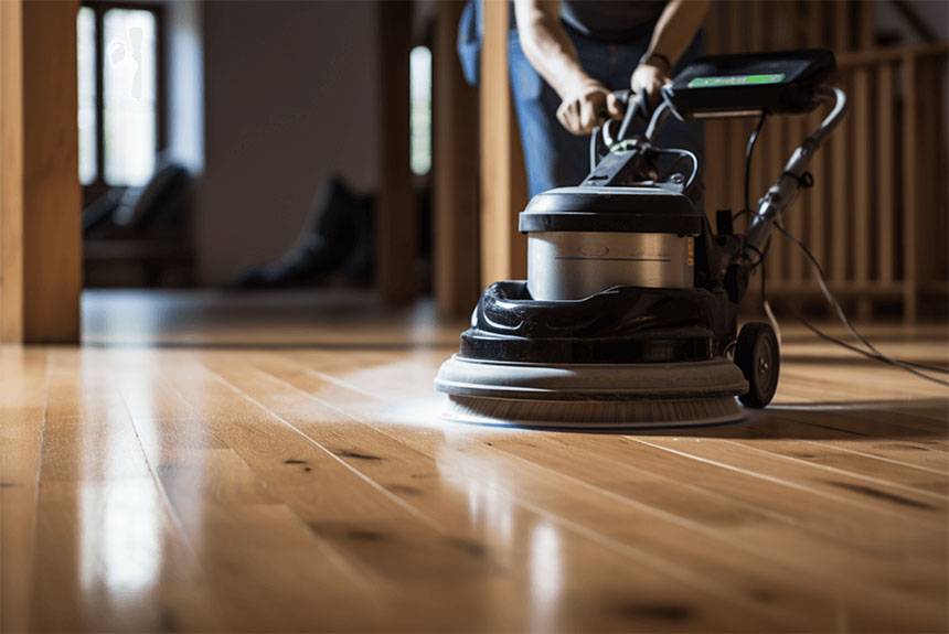 parquet pulido y abrillantado