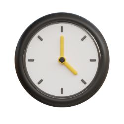 un reloj marcando las 4 pm